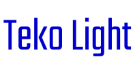 Teko Light フォント
